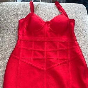 Fashion nova Red bandage dress